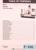 Fadal-Giddings & Lewis-Fadal Giddings & Lewis, VMC5020A Machining Center, Parts List Manual Year (2001)-VMC-5020A-01